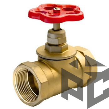 Клапан (вентиль) запорный латунный 15б1п Ду 15 (1/2") Ру 16 от производителя "Рускон"