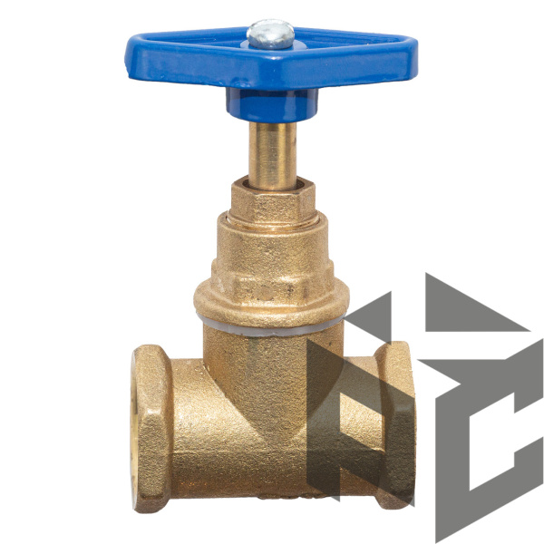 Клапан (вентиль) запорный латунный 15Б3р Ду 32 (1 1/4") Ру 16 от производителя "Рускон"